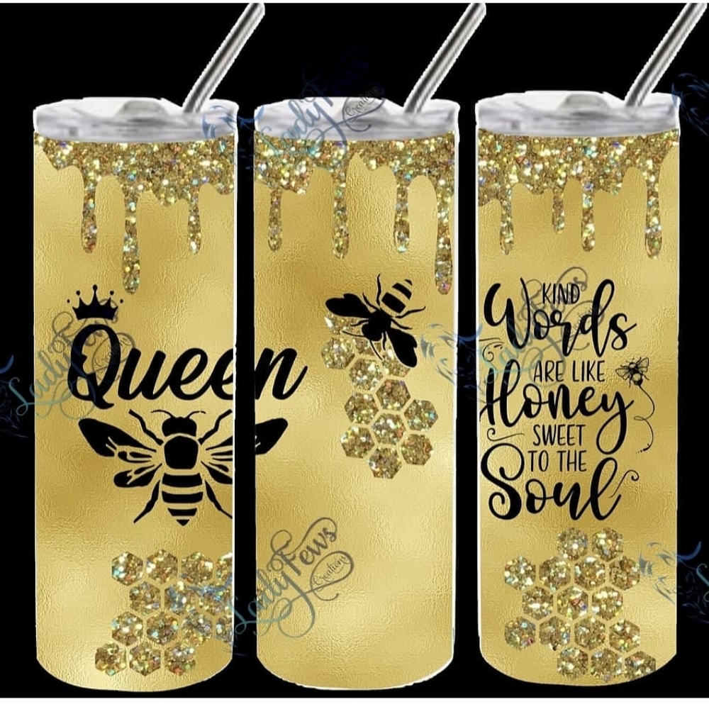 Queen Bee Inspirational Tumbler